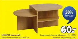 Jysk Lisbjerg salontafel aanbieding
