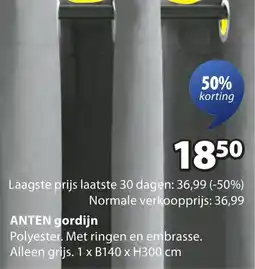 Jysk Anten gordijn aanbieding