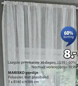 Jysk Marisko gordijn aanbieding