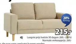 Jysk Egense bank aanbieding