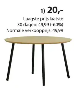 Jysk Nybo salontafel aanbieding
