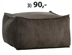 Jysk Aars poef aanbieding