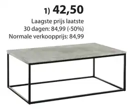 Jysk DOKKEDAL salontafel aanbieding