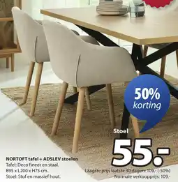 Jysk Adslev stoelen aanbieding