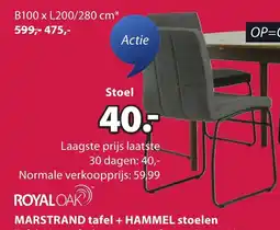 Jysk Royal oak hammel stoelen aanbieding