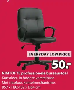 Jysk Nimtofte professionele bureaustoel aanbieding