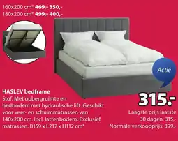 Jysk Haslev bedframe aanbieding
