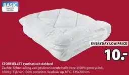 Jysk Storfjellet synthetisch dekbed aanbieding