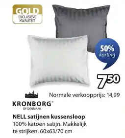 Jysk Kronborg nell satijnen kussensloop aanbieding