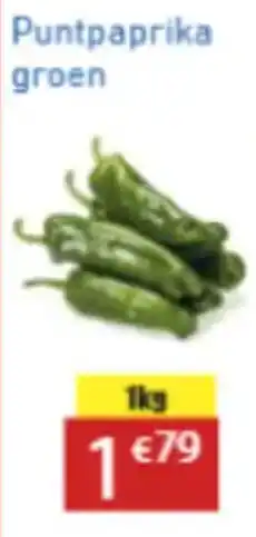Tanger Markt Puntpaprika groen aanbieding