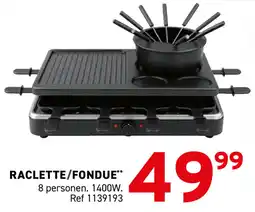 Trafic Raclette / fondue aanbieding