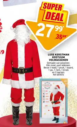 Trafic Luxe kerstman kostuum volwassenen aanbieding