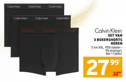Trafic Calvin Klein Set van 3 boxershorts heren aanbieding