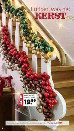 Intratuin Kerstballenslinger aanbieding