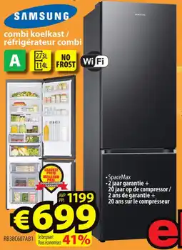 ElectroStock Samsung combi koelkast / réfrigérateur combi aanbieding
