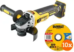 Coolblue DeWalt DCG405NT-XJ (sans batterie) + DeWalt Meule de Tronçonnage INOX 125 x 1 x 22,2mm 10 Pièces aanbieding