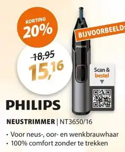 Expert Philips Neustrimmer NT3650/16 aanbieding