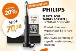Expert Philips elektrische tandenborstel HX7101/02 sonicare aanbieding