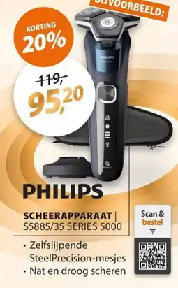 Expert Philips scheerapparaat S5885/35 series 5000 aanbieding