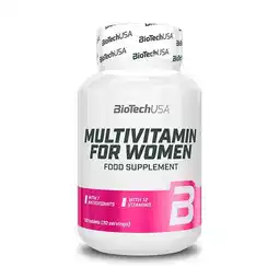 Decathlon Multivitamine voor vrouwen - 60 tabletten Biotech USA aanbieding