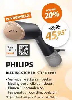 Expert Philips kleding stomer STH5030/80 aanbieding