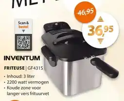 Expert Inventum friteuse GF431S aanbieding