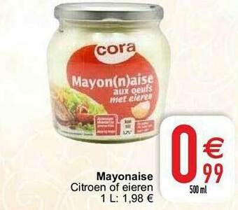 Cora Mayonaise aanbieding