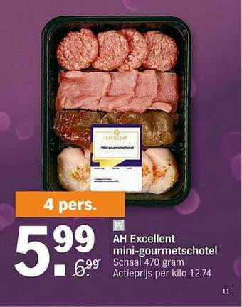 Albert Heijn Ah Excellent Mini Gourmetschotel aanbieding
