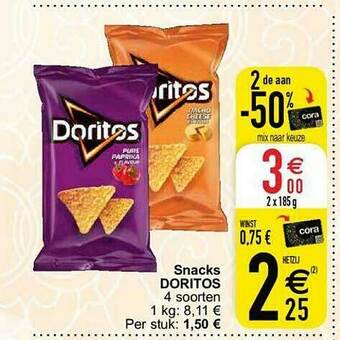 Cora Snacks Doritos aanbieding