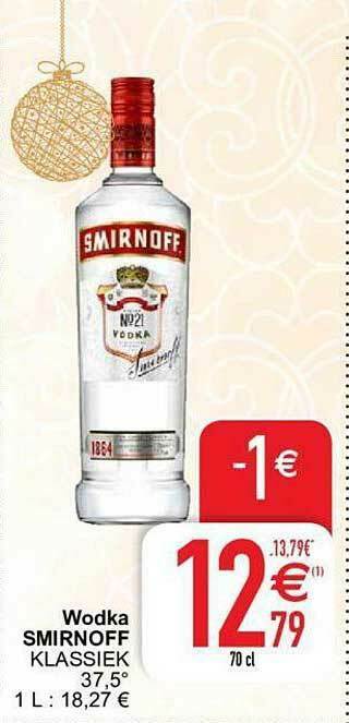 Cora Wodka Smirnoff aanbieding