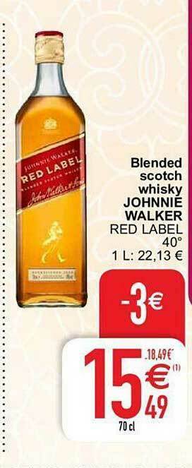 Cora Blended Scotch Whisky Johnnie Walker aanbieding