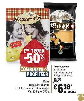 Delhaize Kaas Brugge Of Nazareth aanbieding