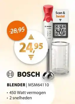 Expert Bosch blender MSM64110 aanbieding
