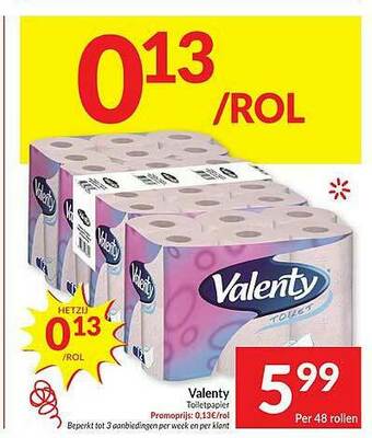 Intermarché Valenty Toiletpapier aanbieding