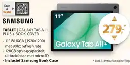 Expert Samsung tablet | galaxy tab a11 plus + book cover aanbieding