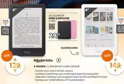 Expert Rakuten kobo E-reader clara bw of clara colour aanbieding