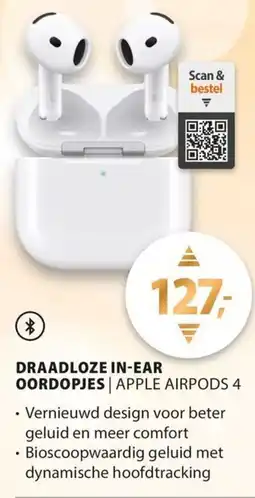 Expert Draadloze in-ear oordopjes | apple airpods 4 aanbieding