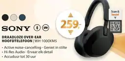 Expert Sony draadloze over-ear hoofdtelefoon | WH-1000XM5 aanbieding