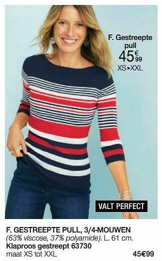 Damart Gestreepte pull aanbieding