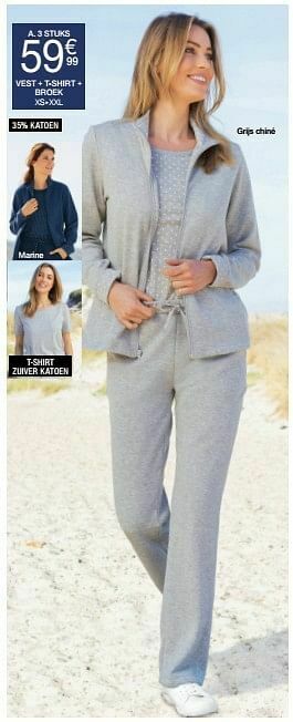 Damart Vest + t-shirt + broek aanbieding