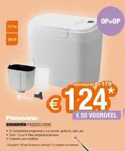 Expert Panasonic broodoven PASDB2510WXE aanbieding