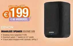 Expert Denon draadloze speaker DEHOME150B aanbieding