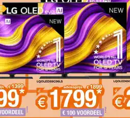 Expert LG OLED EVO AI 4K SMART TV LQOLED55G56LS aanbieding