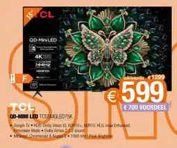 Expert TCL QD-MINI LED TC55MQLED75K aanbieding