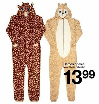 Zeeman Dames onesie aanbieding