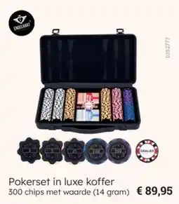 Multi bazar Pokerset in luxe koffer aanbieding