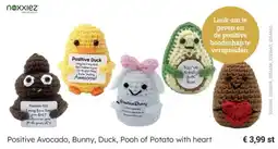 Multi bazar Positive Avocado, Bunny, Duck, Pooh of Potato with heart aanbieding