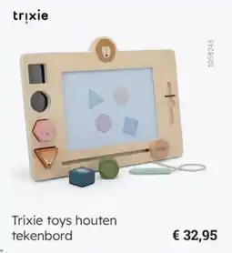 Multi bazar Trixie toys houten tekenbord aanbieding
