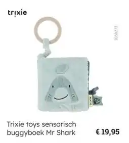 Multi bazar Trixie toys sensorisch buggyboek Mr Shark aanbieding