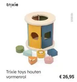 Multi bazar Trixie toys houten vormenrol aanbieding